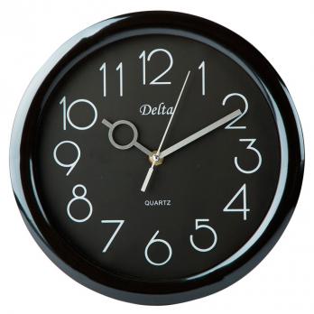  Часы настенные 28 см DT-0127 черные, часы офисные